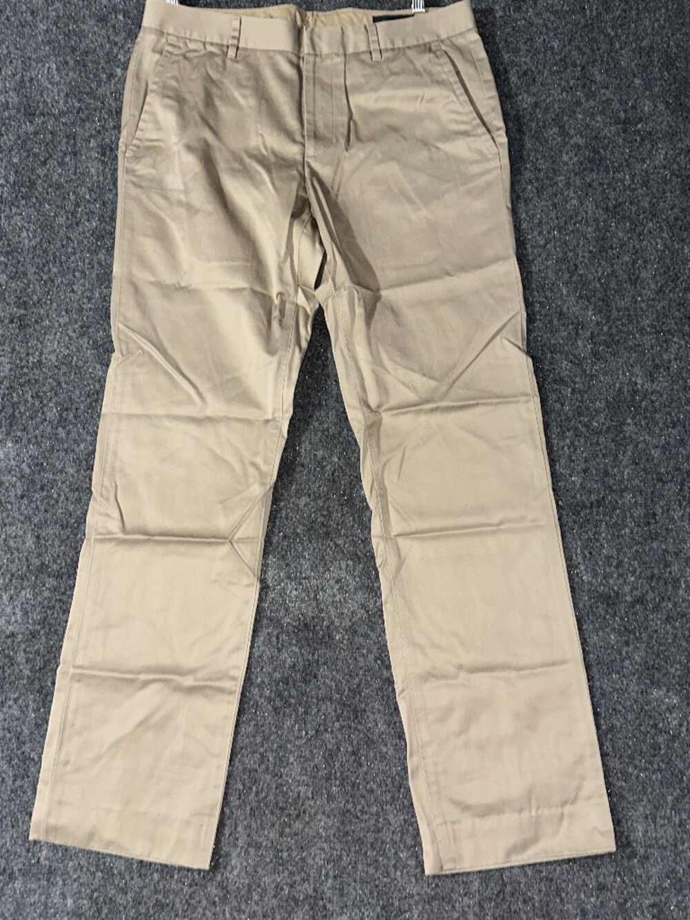 Bonobos Pants Mens 32 Slim Straight Wednesday Chino Beige Cotton Straight Leg